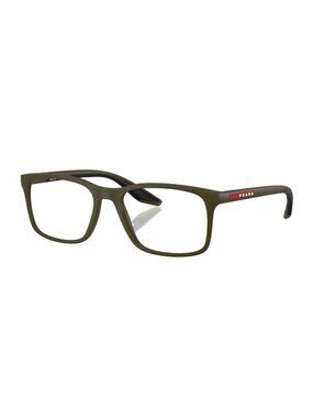PRADA LINEA ROSSA PS 08RV 15X1O1 52 Matte Green Men's 52 mm Eyeglasses